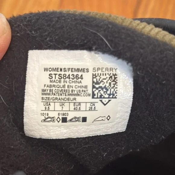 Sperry Women's Saltwater Corduroy Duck Boots in Olive Green Size 9.5 - Picture 7 of 10